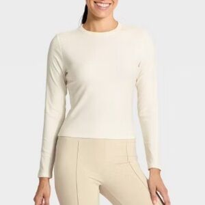 All in Motion Women's Cream Long Sleeve Tee